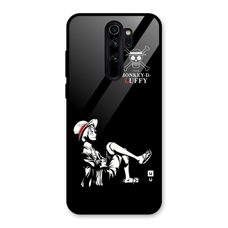 Monkey Luffy Glass Back Case for Redmi Note 8 Pro