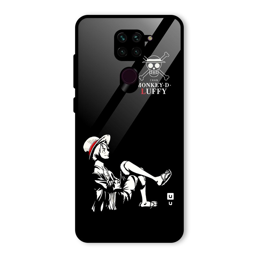 Monkey Luffy Glass Back Case for Redmi Note 9