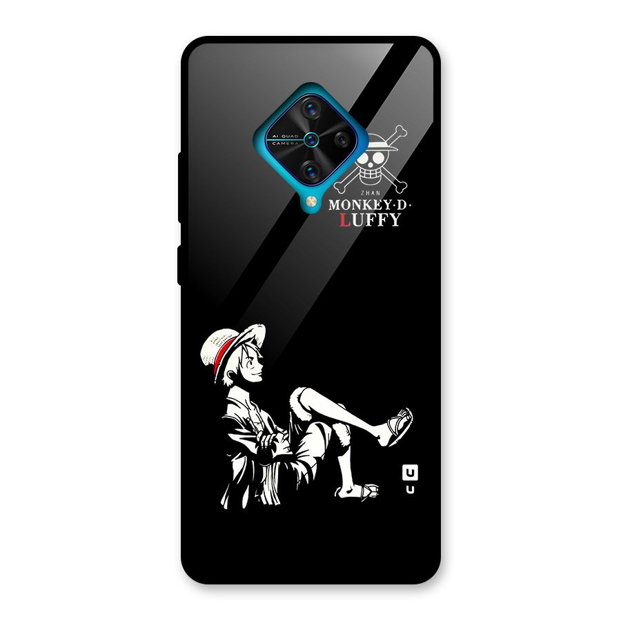 Monkey Luffy Glass Back Case for Vivo S1 Pro