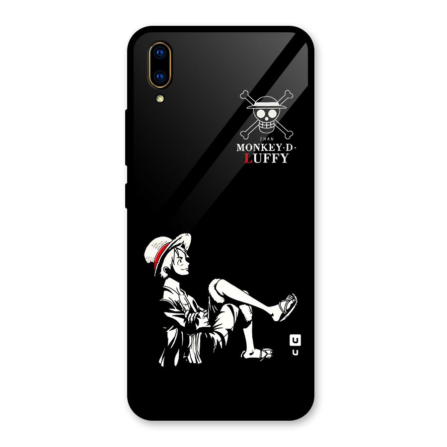 Monkey Luffy Glass Back Case for Vivo V11 Pro