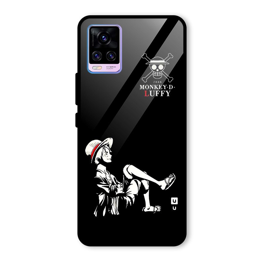 Monkey Luffy Glass Back Case for Vivo V20 Pro