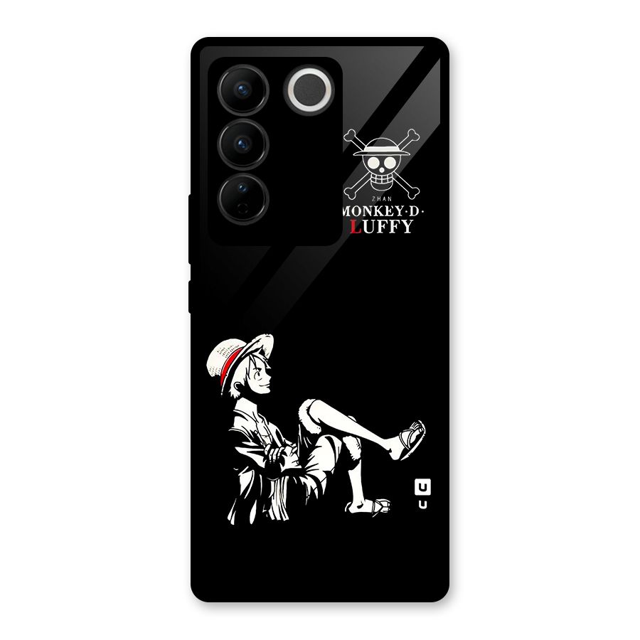 Monkey Luffy Glass Back Case for Vivo V27
