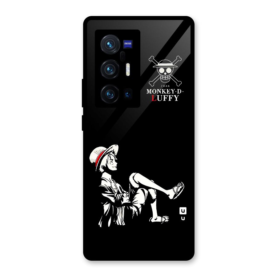 Monkey Luffy Glass Back Case for Vivo X70 Pro Plus