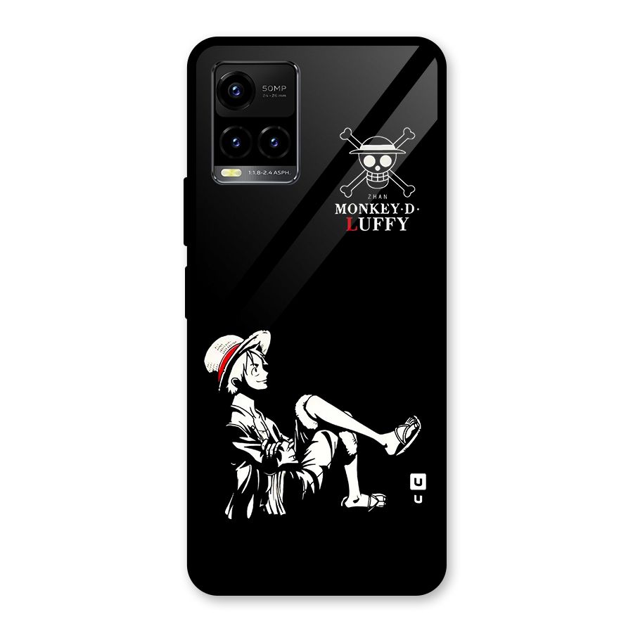 Monkey Luffy Glass Back Case for Vivo Y21T