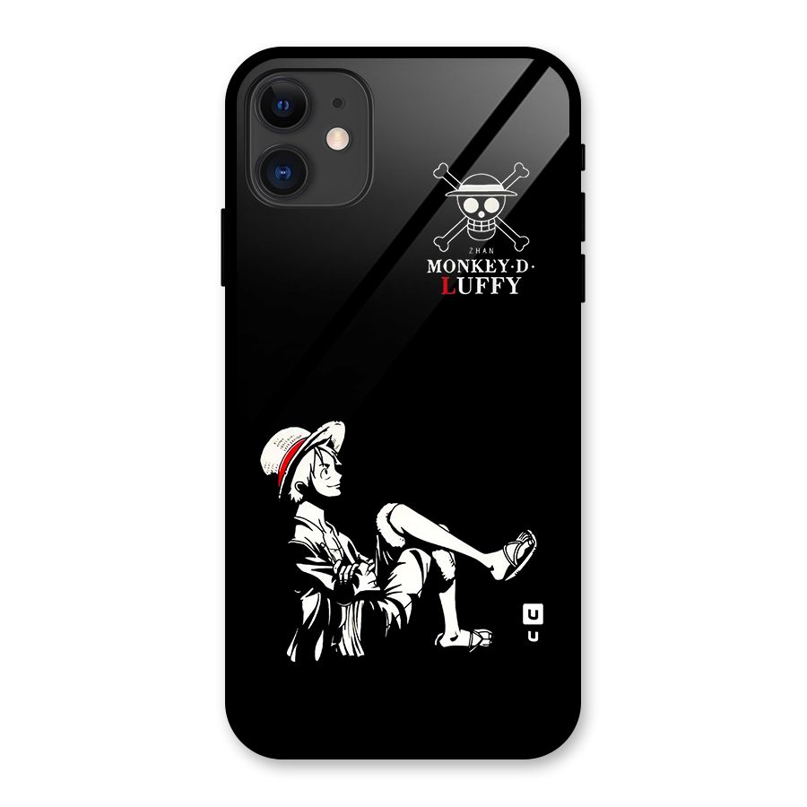 Monkey Luffy Glass Back Case for iPhone 11