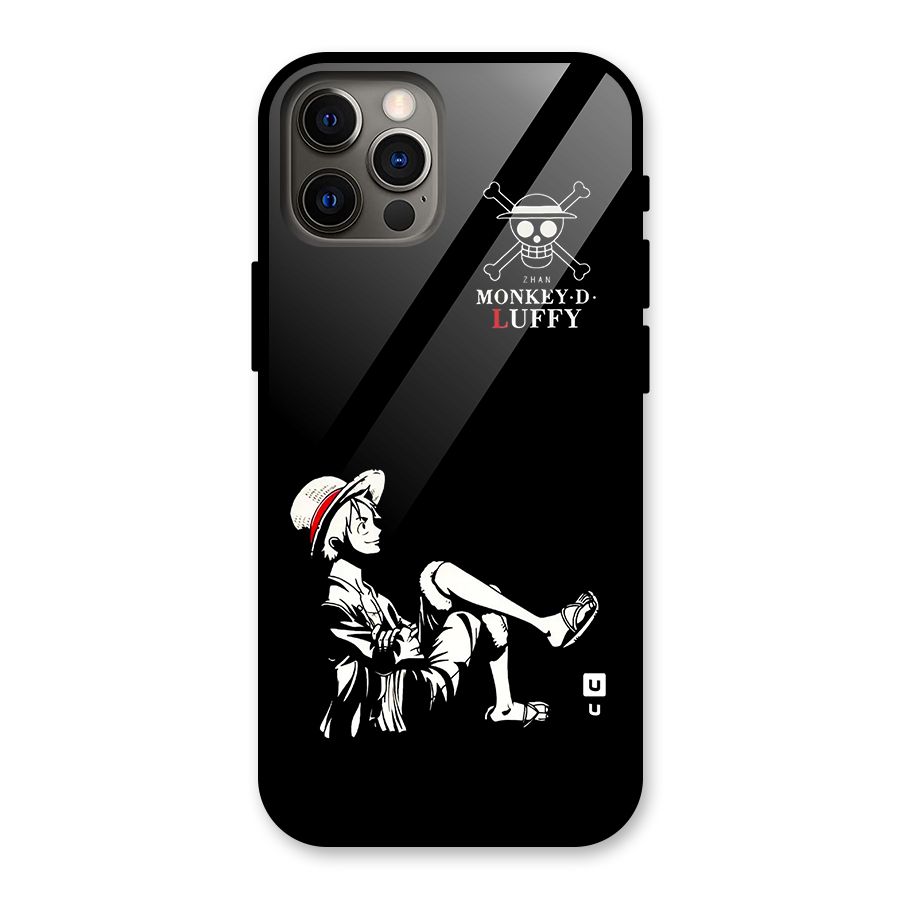 Monkey Luffy Glass Back Case for iPhone 12 Pro