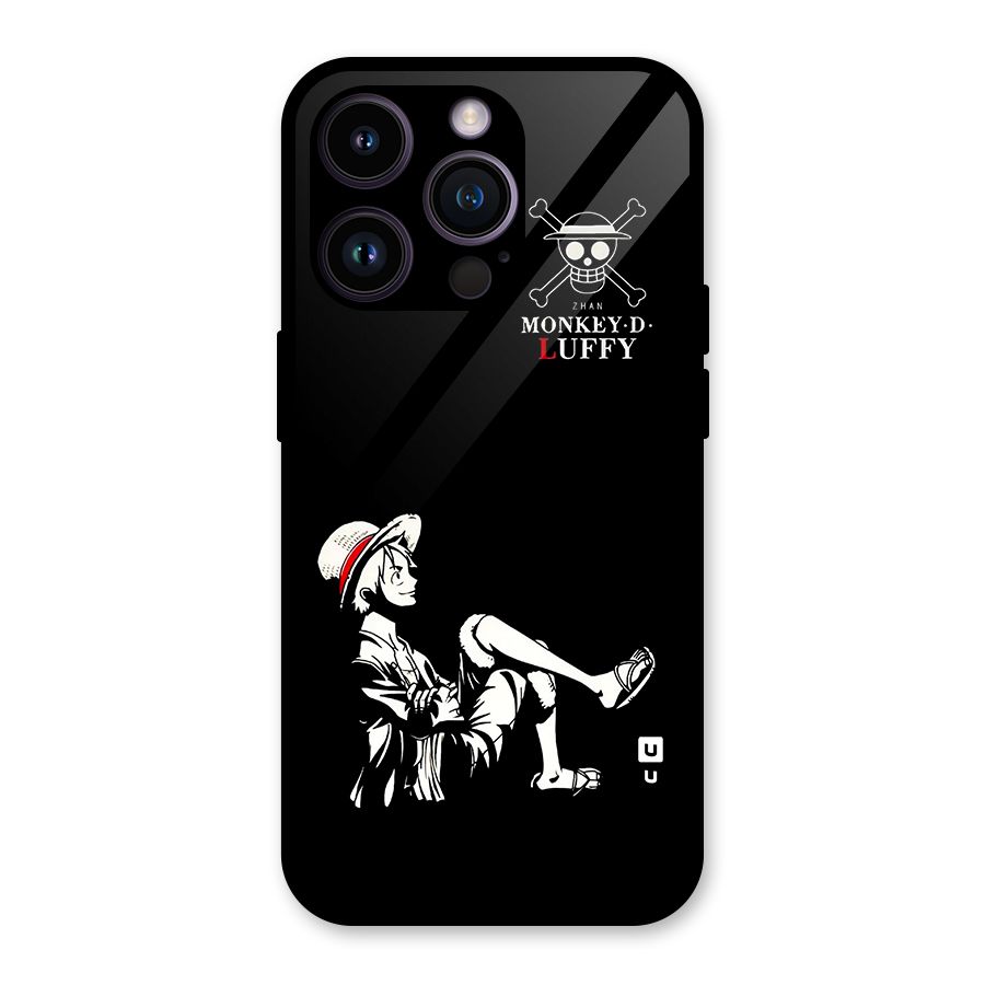 Monkey Luffy Glass Back Case for iPhone 14 Pro