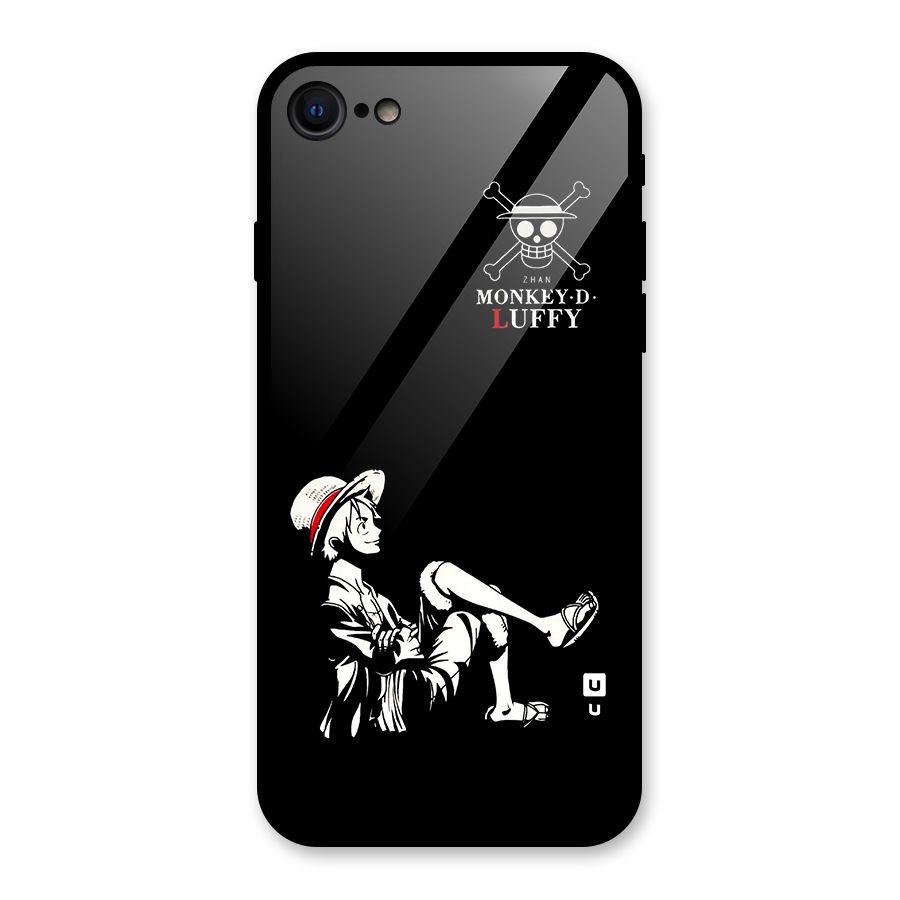 Monkey Luffy Glass Back Case for iPhone SE 2022