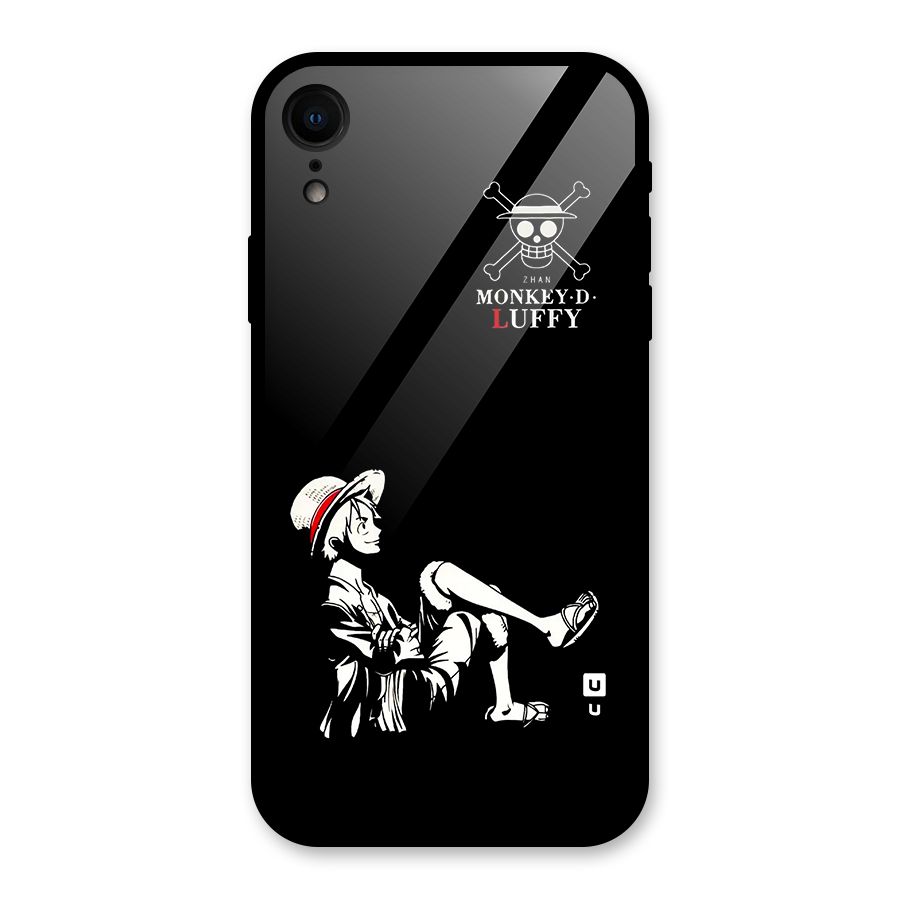 Monkey Luffy Glass Back Case for iPhone XR