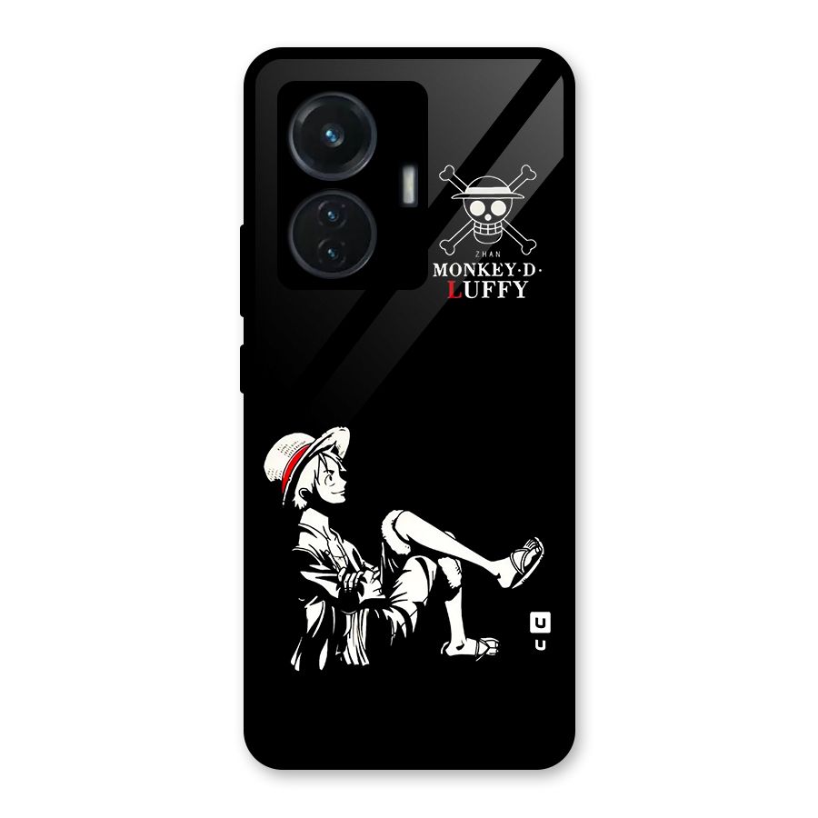 Monkey Luffy Glass Back Case for iQOO Z6 44W