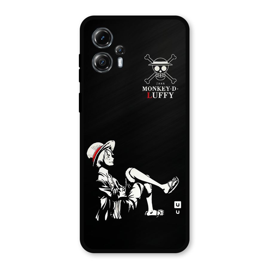 Monkey Luffy Metal Back Case for Moto G13