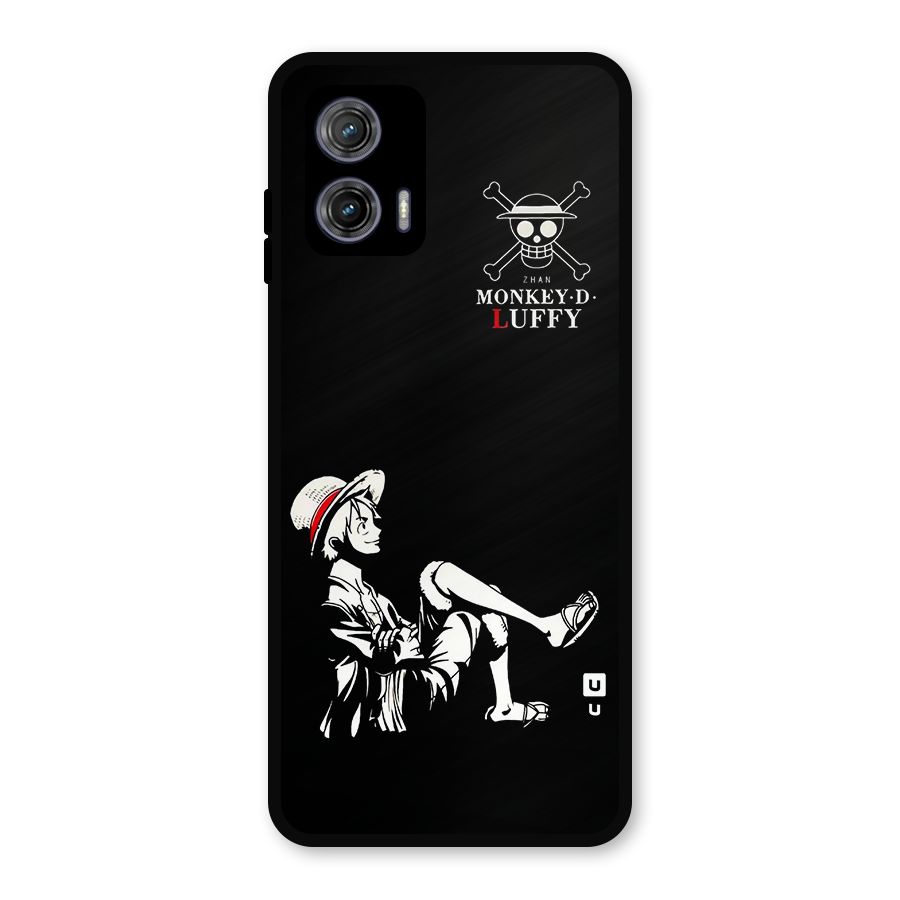 Monkey Luffy Metal Back Case for Moto G73