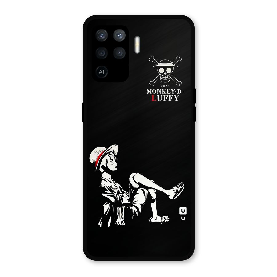 Monkey Luffy Metal Back Case for Oppo F19 Pro