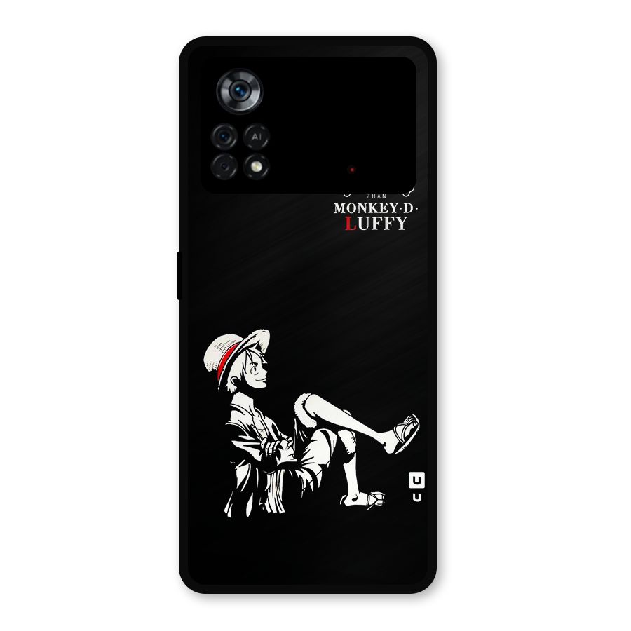 Monkey Luffy Metal Back Case for Poco X4 Pro 5G