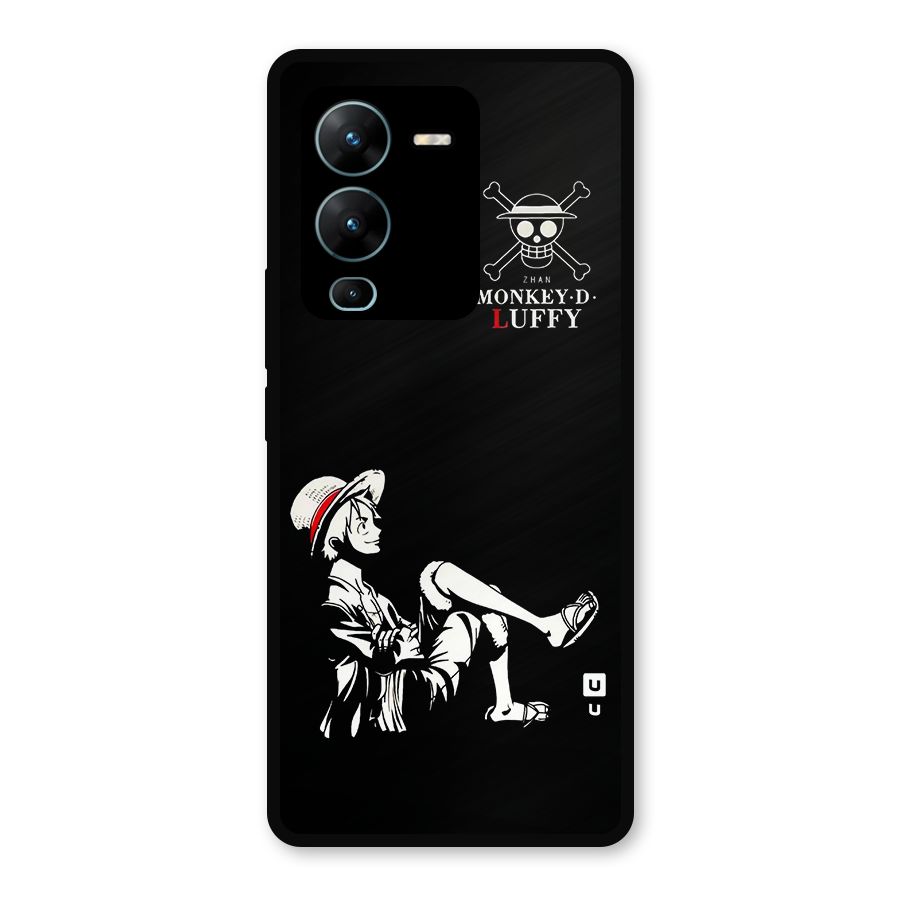 Monkey Luffy Metal Back Case for Vivo V25 Pro