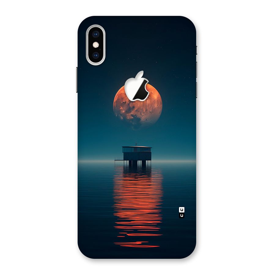 Moon Sea Back Case for iPhone XS Max Apple Cut