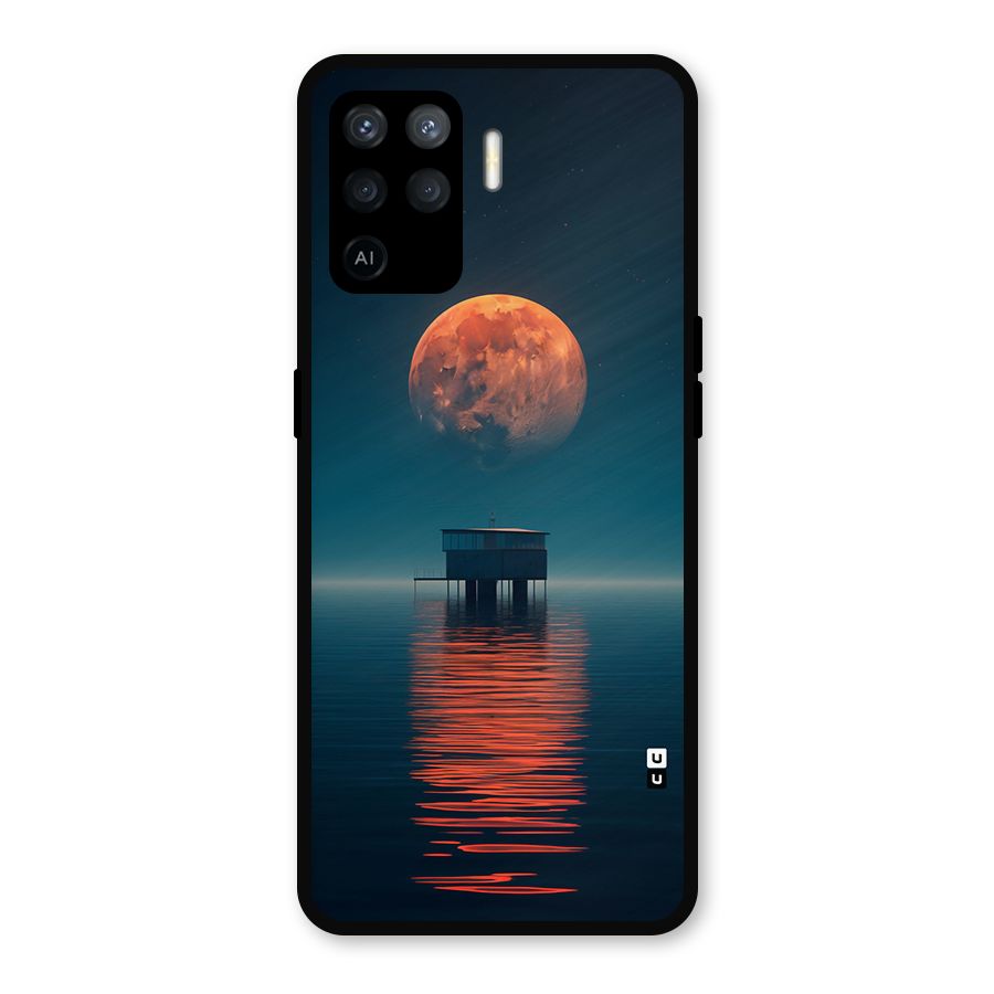 Moon Sea Metal Back Case for Oppo F19 Pro
