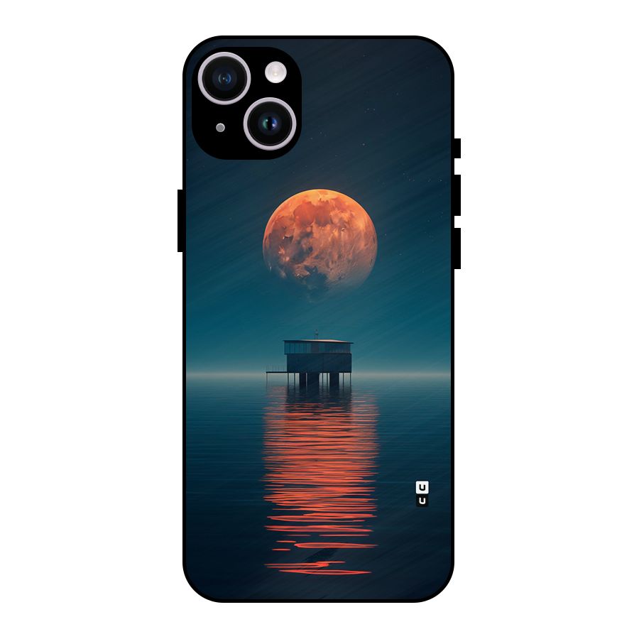 Moon Sea Metal Back Case for iPhone 14 Plus