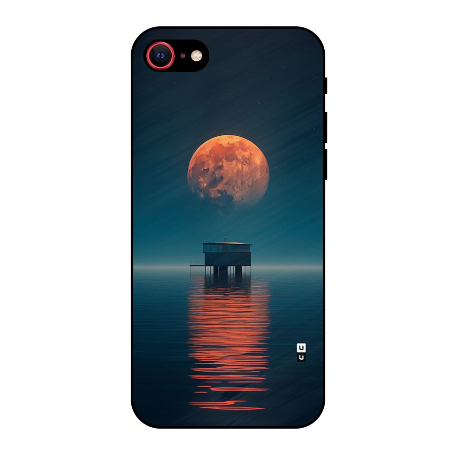 Moon Sea Metal Back Case for iPhone SE 2022