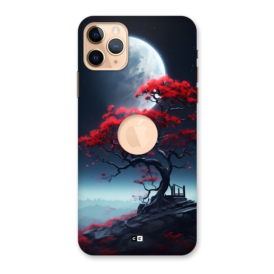 Moon Tree Back Case for iPhone 11 Pro Max Logo Cut