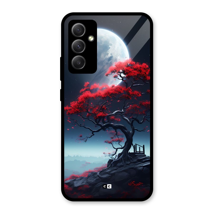 Moon Tree Glass Back Case for Galaxy A34