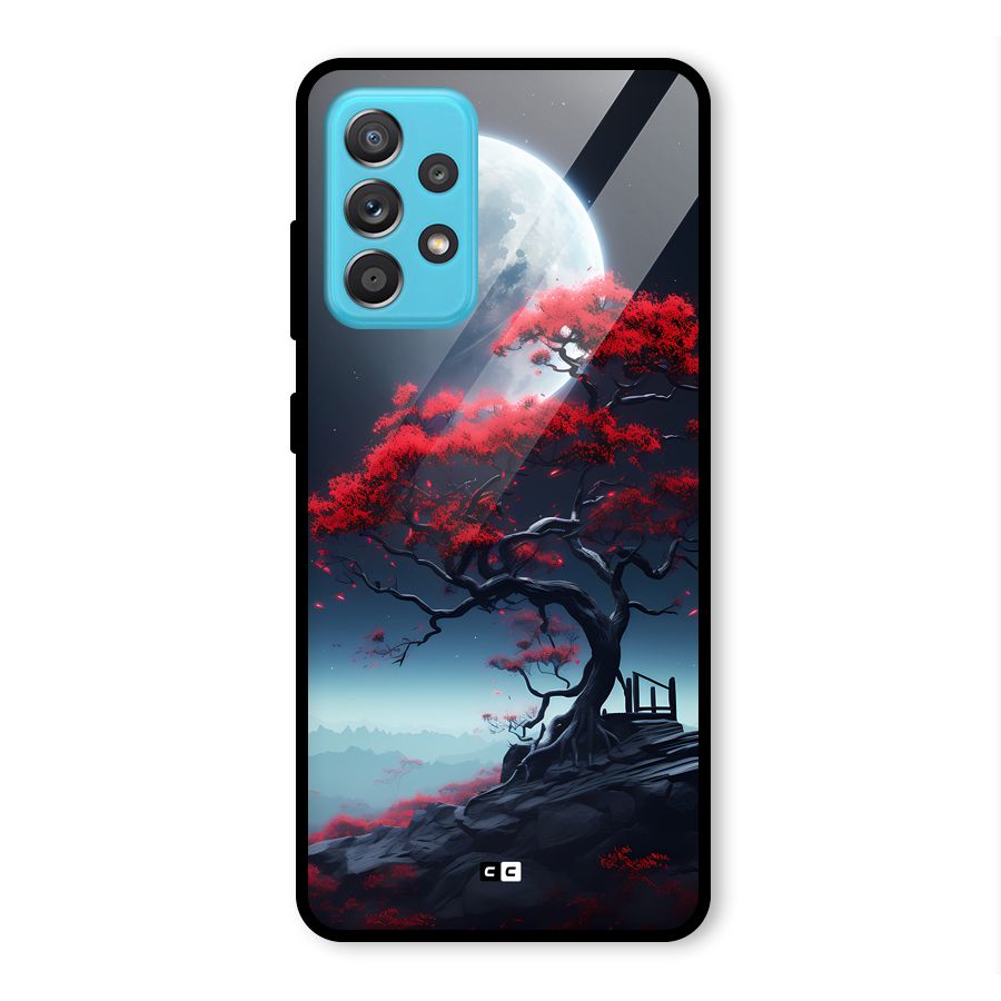 Moon Tree Glass Back Case for Galaxy A52