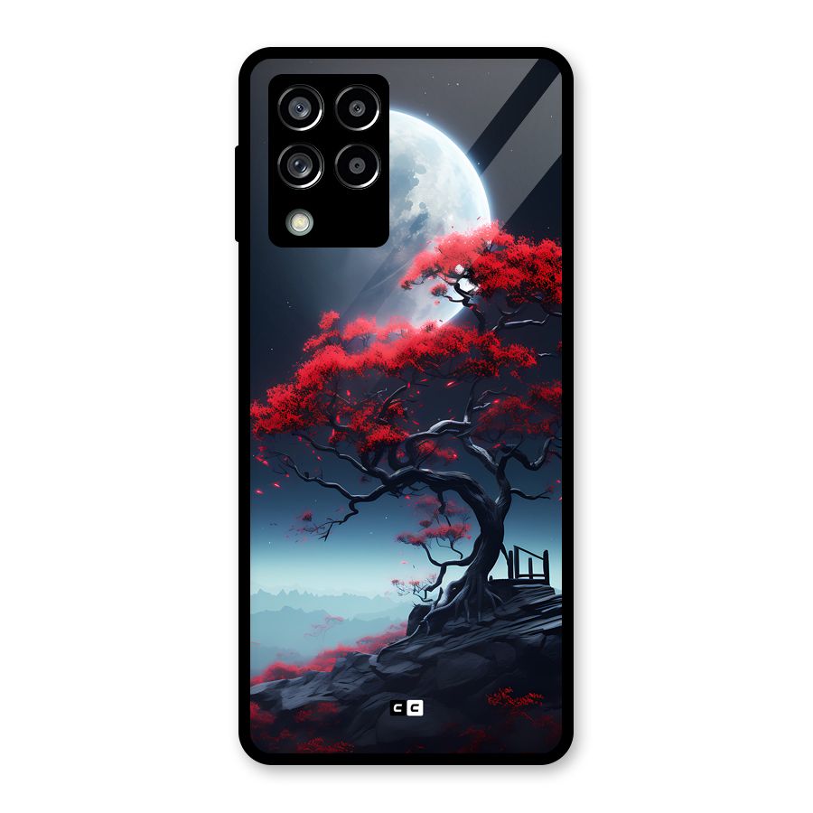 Moon Tree Glass Back Case for Galaxy M53 5G