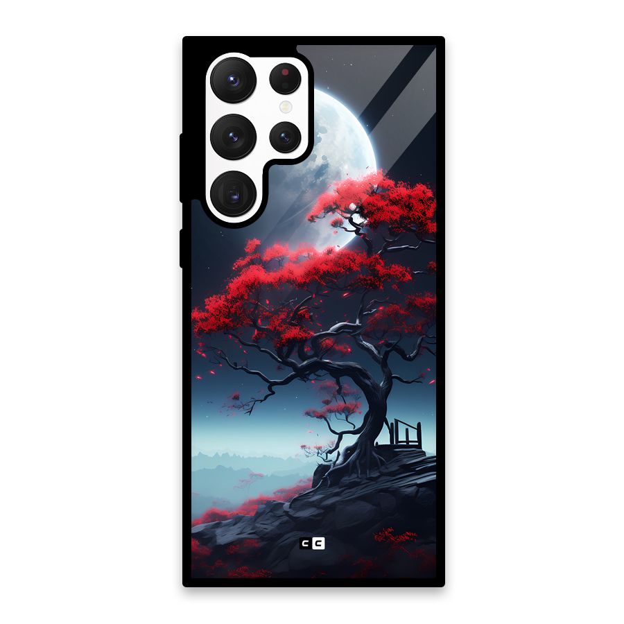 Moon Tree Glass Back Case for Galaxy S22 Ultra 5G