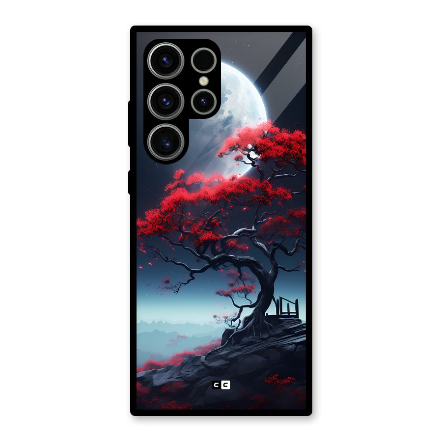 Moon Tree Glass Back Case for Galaxy S23 Ultra