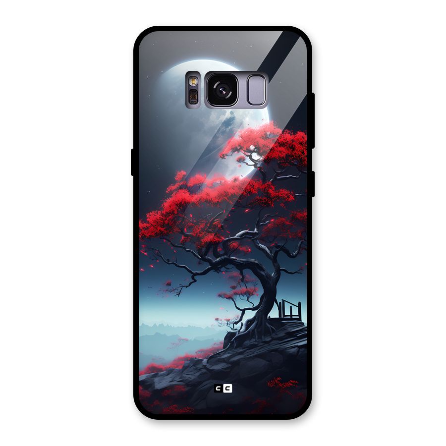 Moon Tree Glass Back Case for Galaxy S8