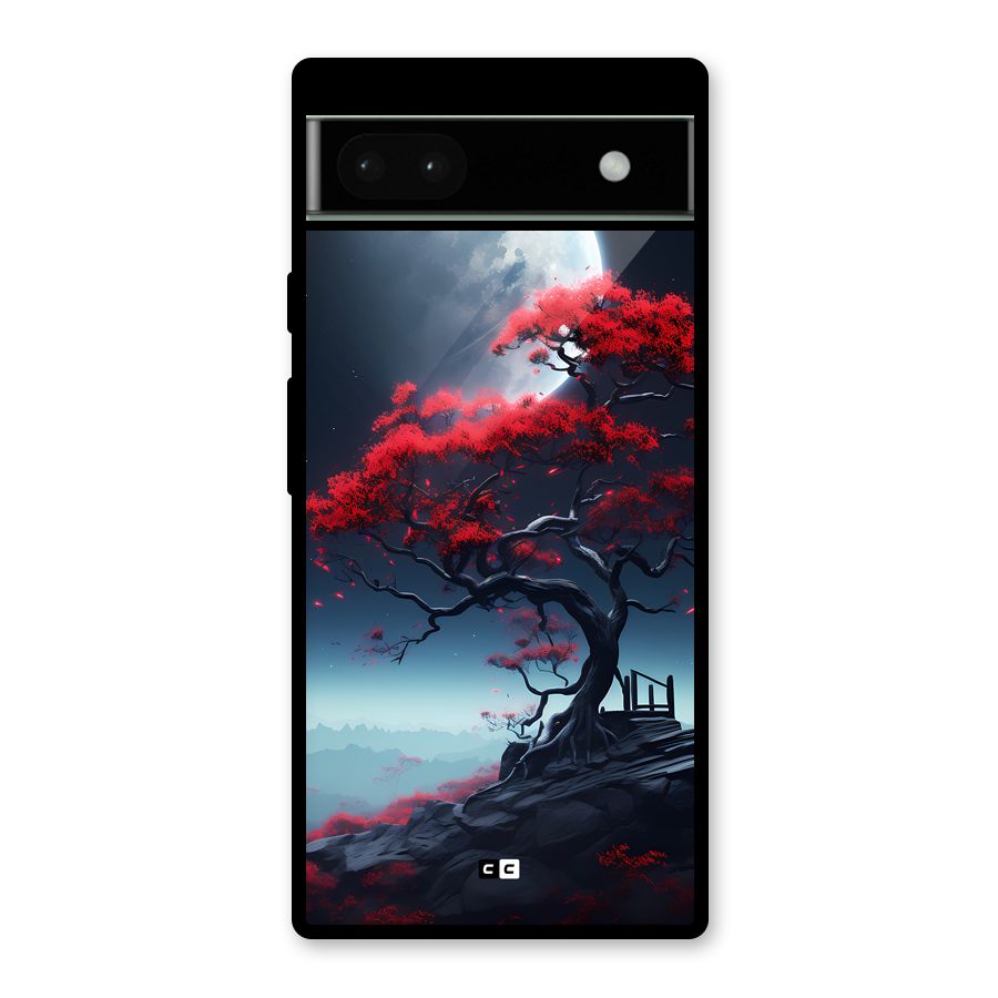 Moon Tree Glass Back Case for Google Pixel 6a