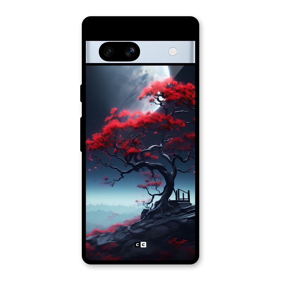 Moon Tree Glass Back Case for Google Pixel 7a