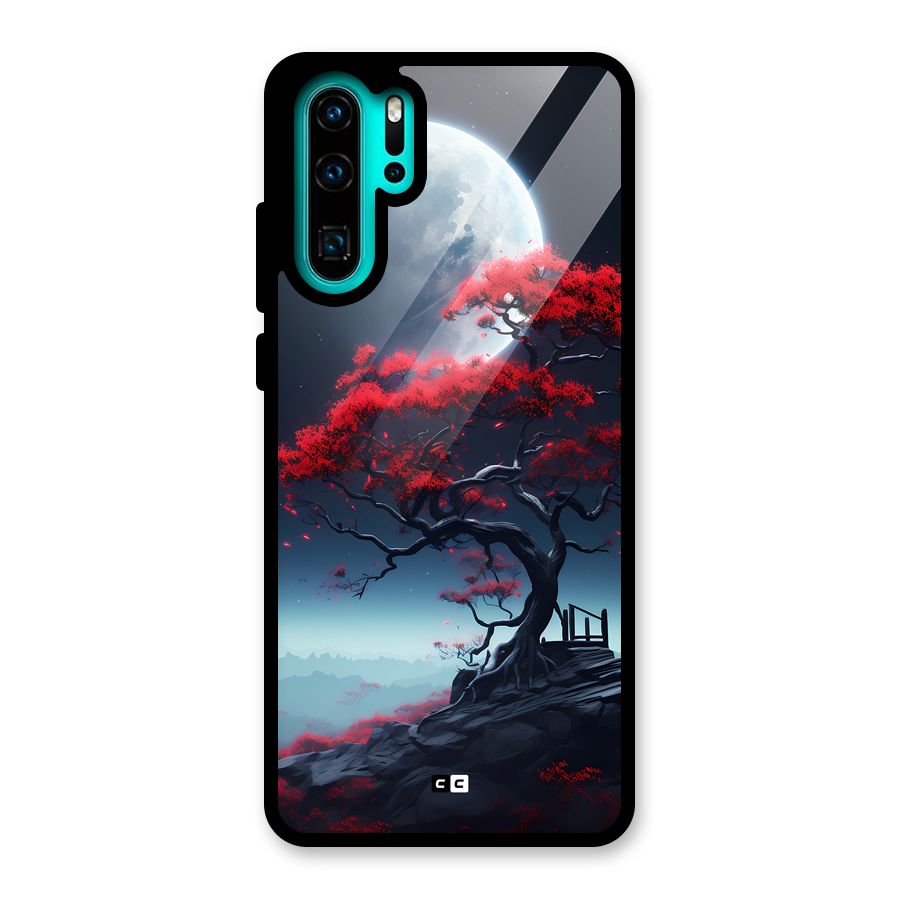 Moon Tree Glass Back Case for Huawei P30 Pro