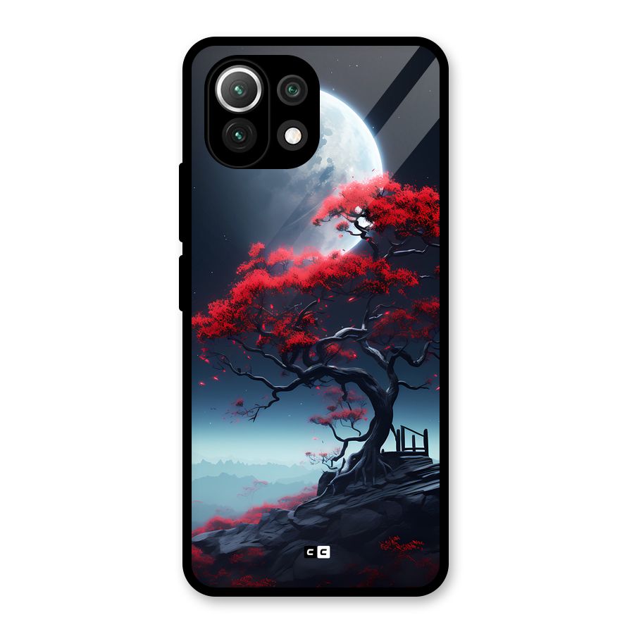 Moon Tree Glass Back Case for Mi 11 Lite