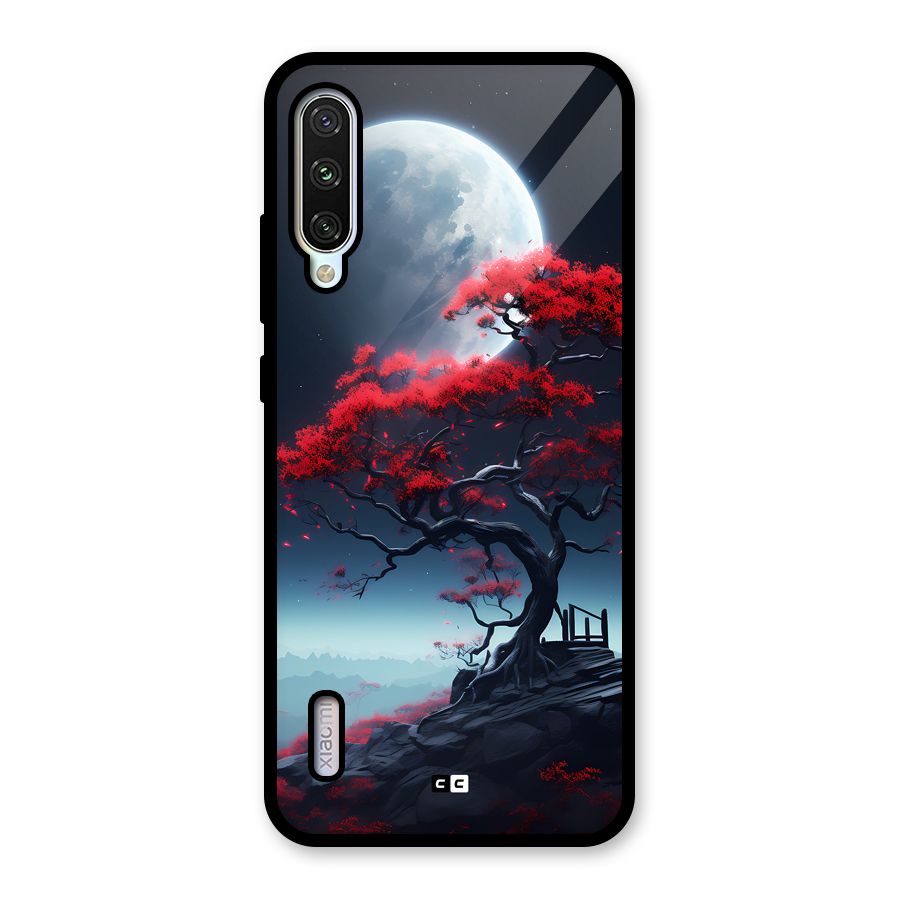 Moon Tree Glass Back Case for Mi A3