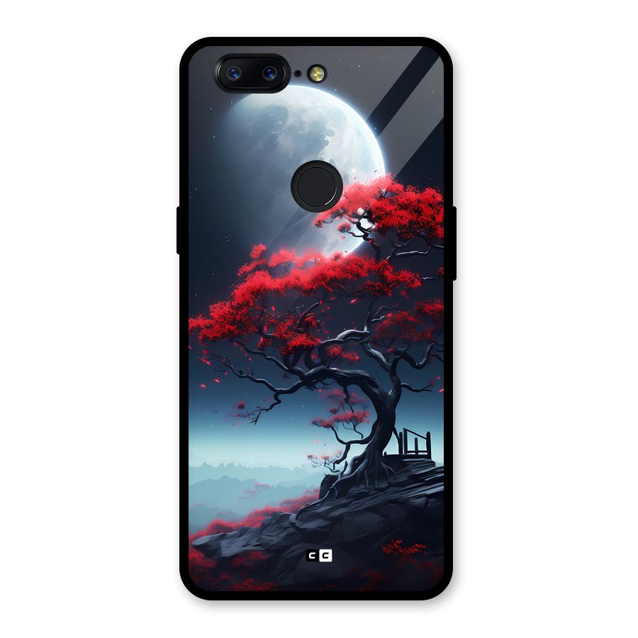 Moon Tree Glass Back Case for OnePlus 5T