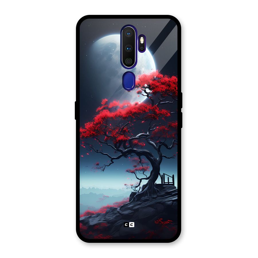 Moon Tree Glass Back Case for Oppo A9 (2020)