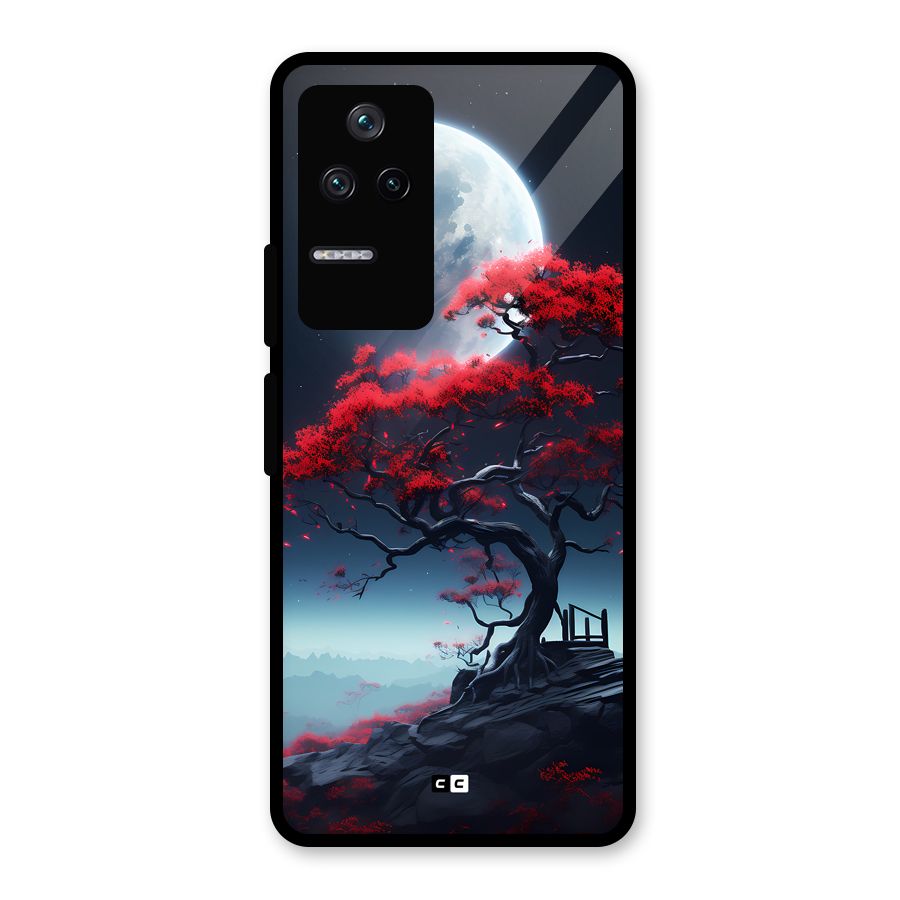 Moon Tree Glass Back Case for Poco F4 5G