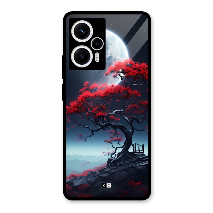 Moon Tree Glass Back Case for Poco F5