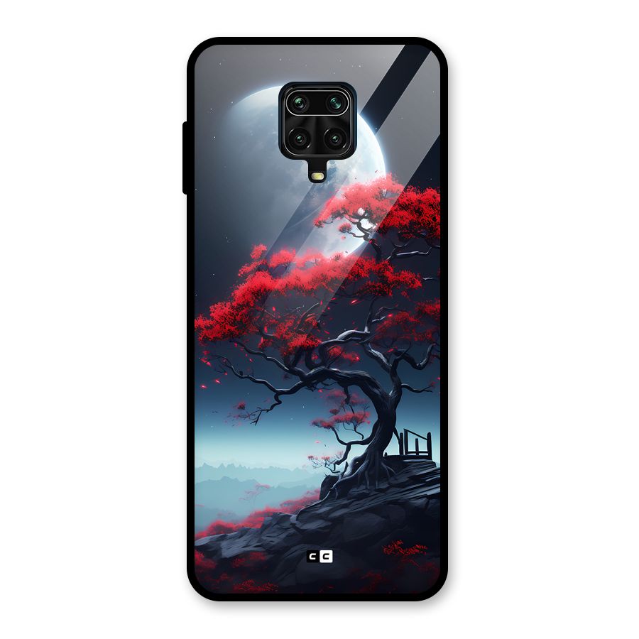 Moon Tree Glass Back Case for Poco M2 Pro