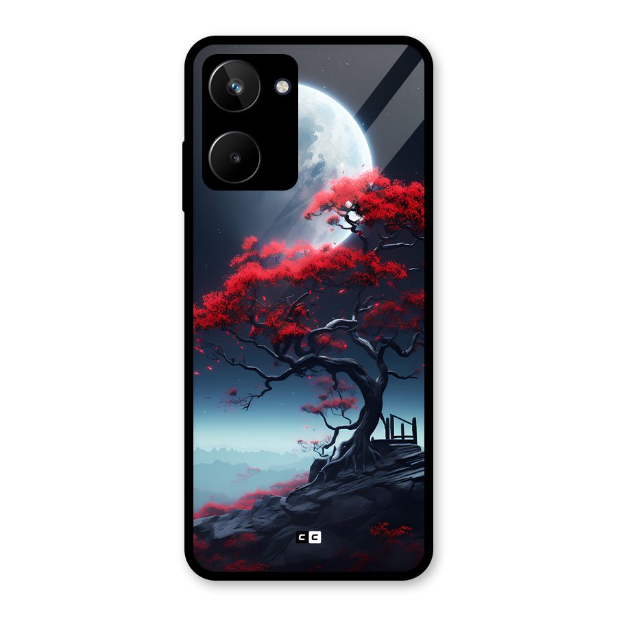 Moon Tree Glass Back Case for Realme 10