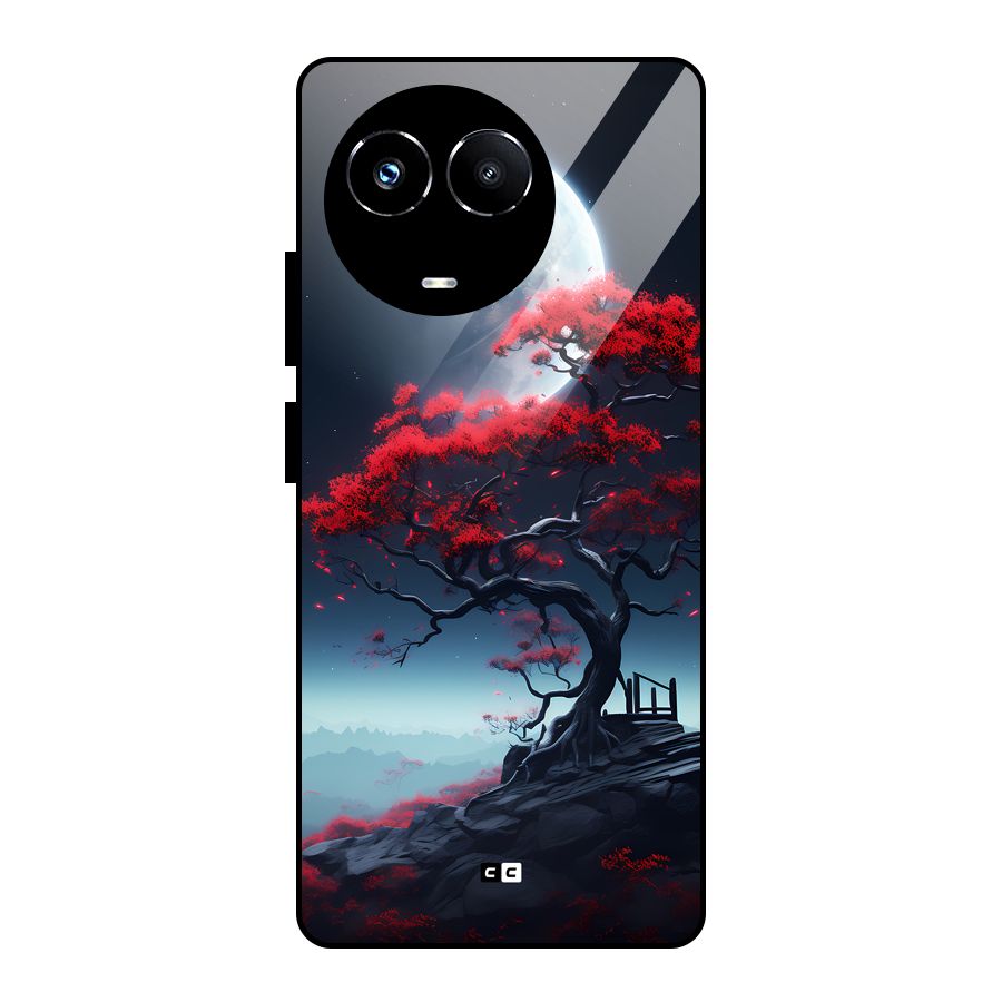 Moon Tree Glass Back Case for Realme 11X