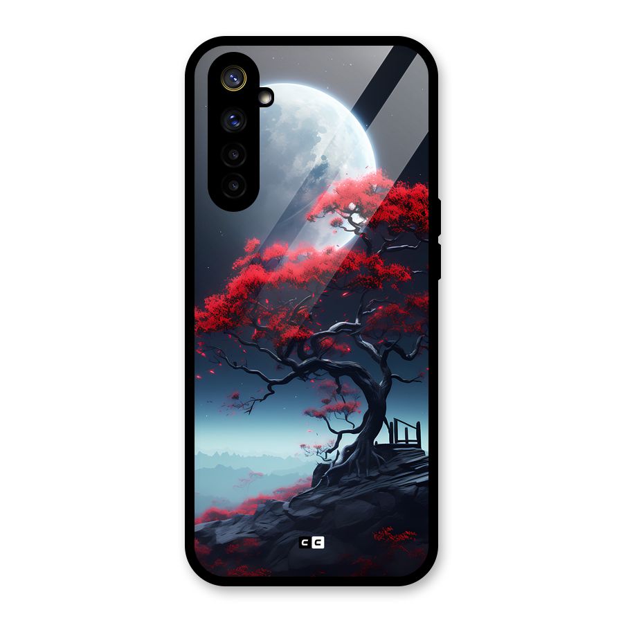 Moon Tree Glass Back Case for Realme 6