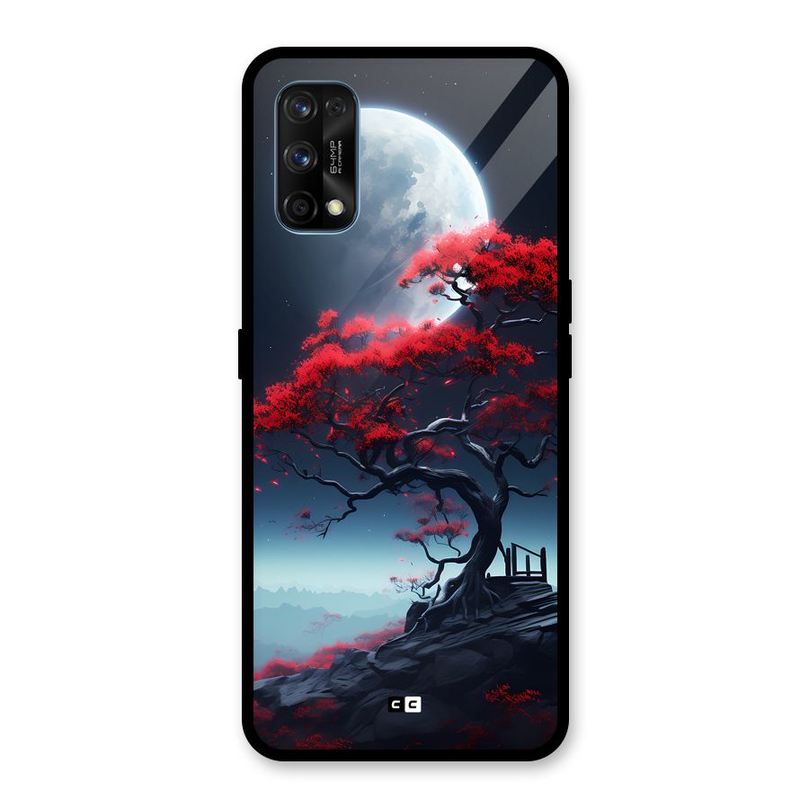 Moon Tree Glass Back Case for Realme 7 Pro