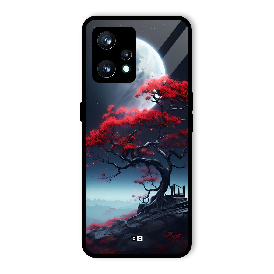Moon Tree Glass Back Case for Realme 9 Pro Plus 5G