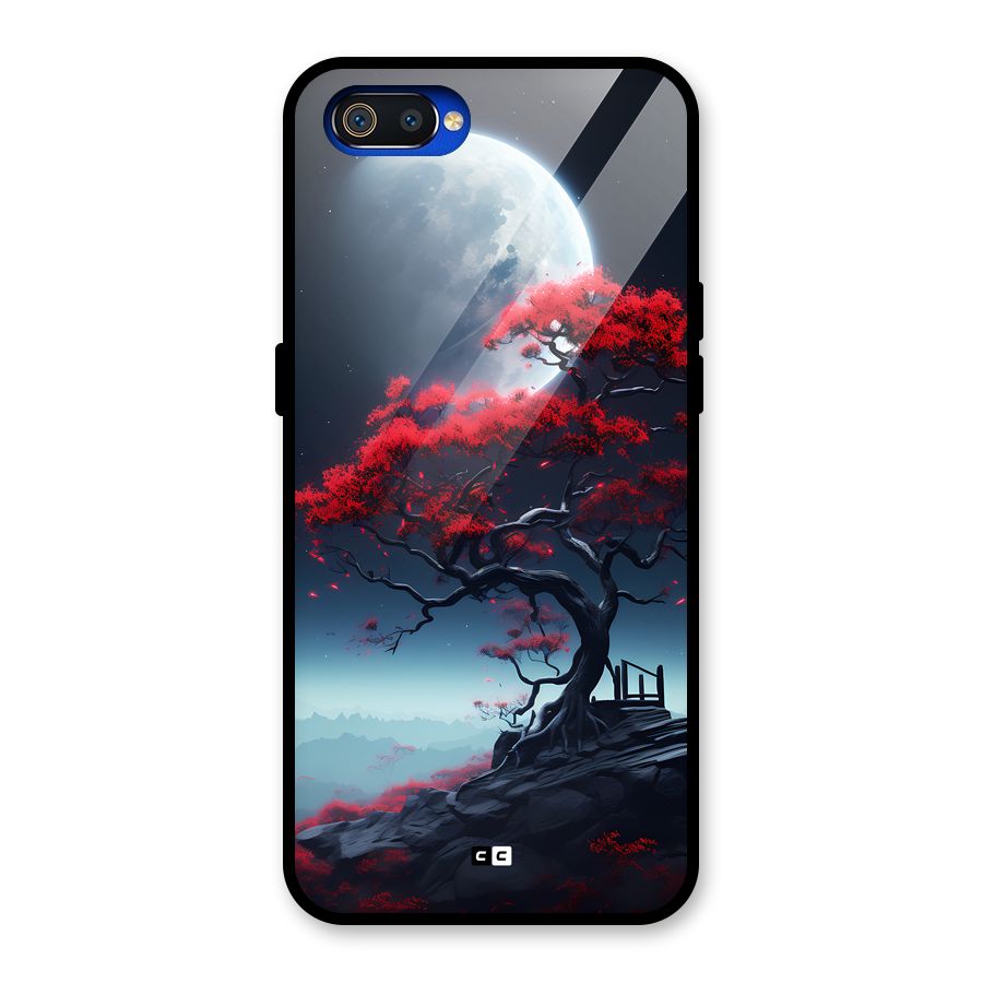 Moon Tree Glass Back Case for Realme C2