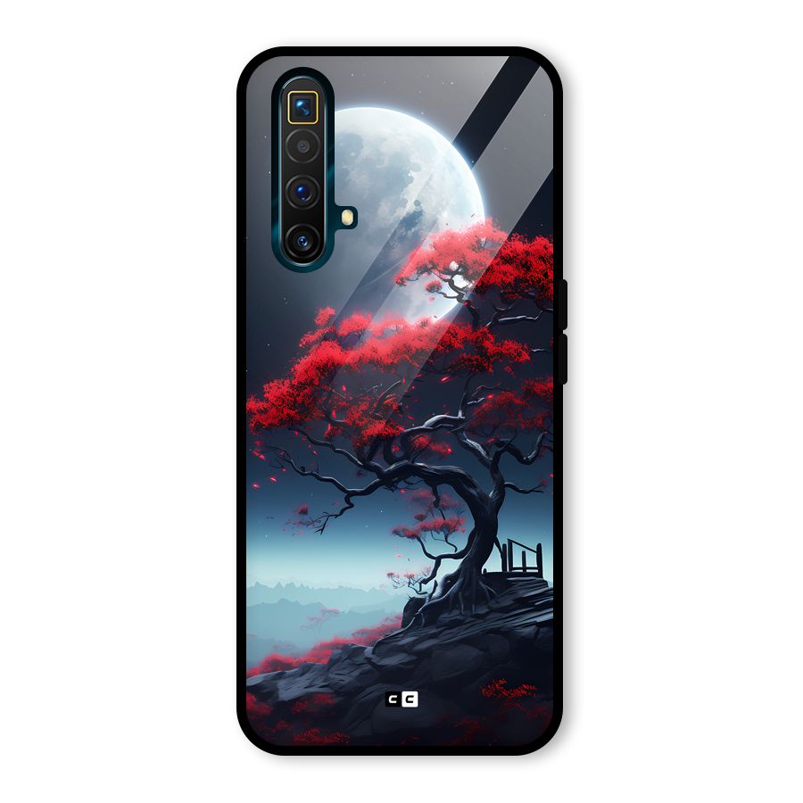 Moon Tree Glass Back Case for Realme X3