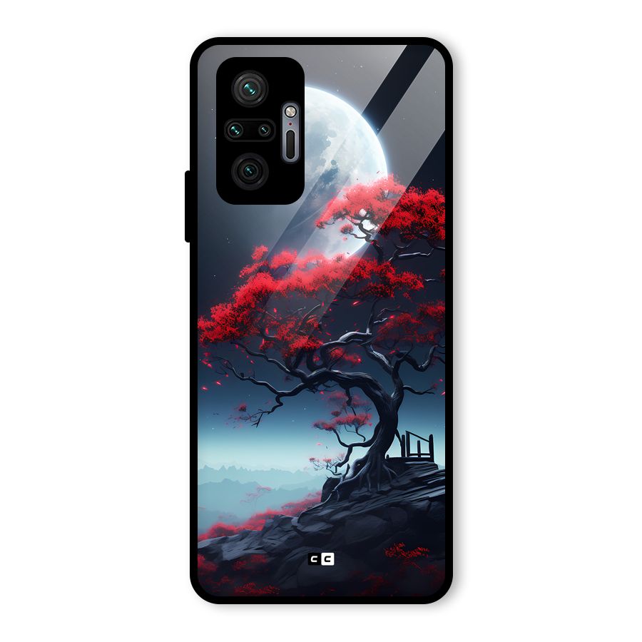 Moon Tree Glass Back Case for Redmi Note 10 Pro Max