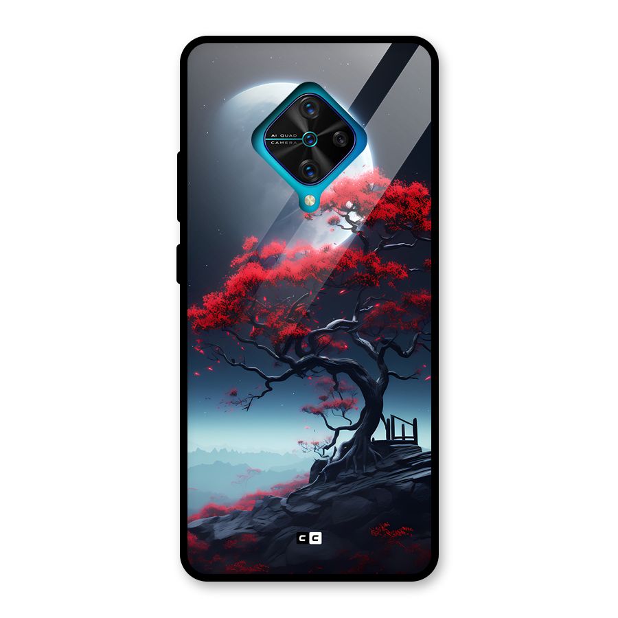 Moon Tree Glass Back Case for Vivo S1 Pro