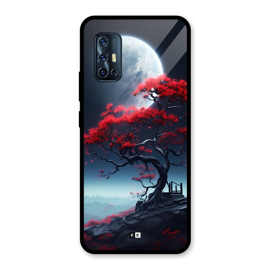 Moon Tree Glass Back Case for Vivo V17